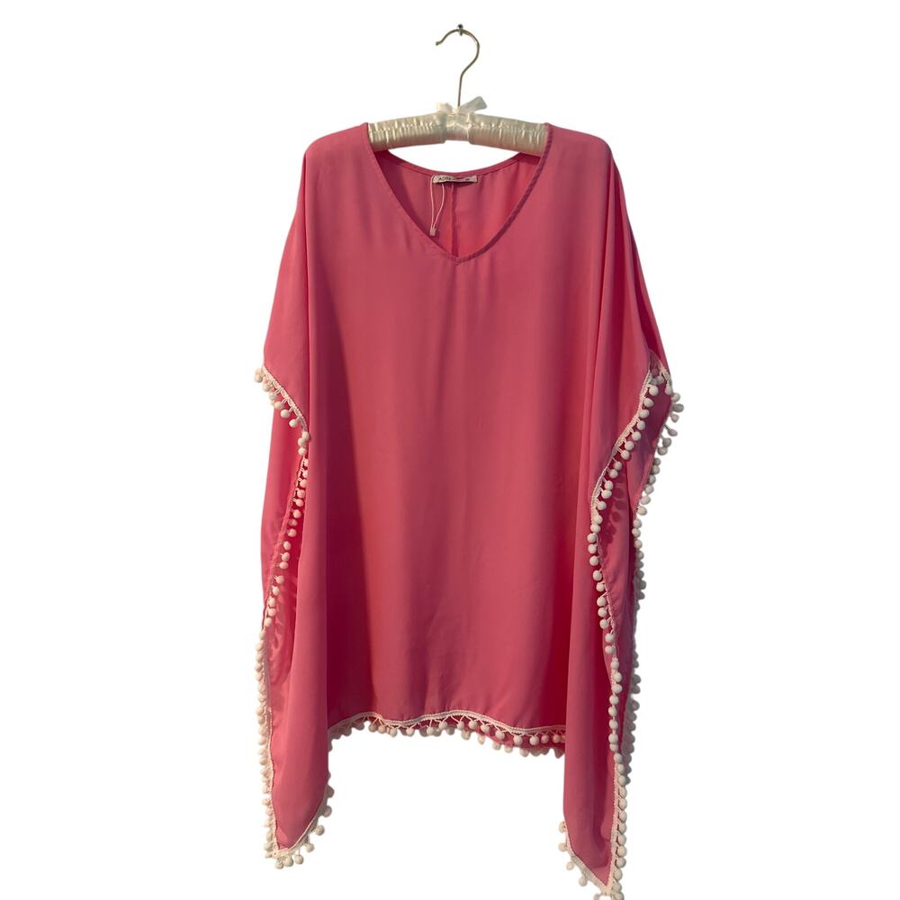 NWT  Adreamly pink Bikini coverup SzM resort vacation pool beach wear